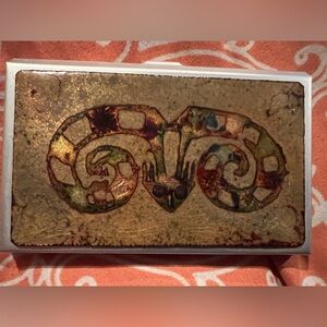 Vintage Snake Design Business Card Holder